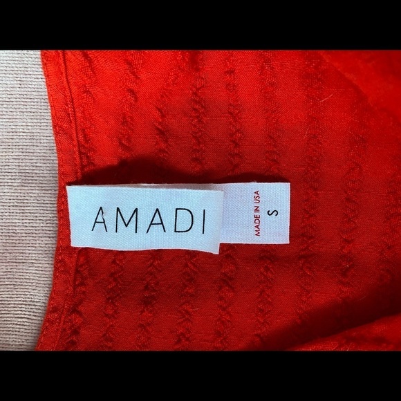 Anthropologie Amadi Alisha Tiered Red Maxi Dress Size Small - Picture 7 of 8